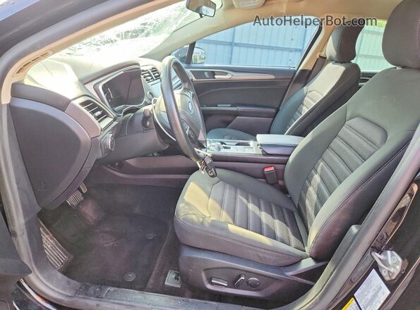 3FA6P0LU3JR197600 2018 FORD FUSION Black Front interior view