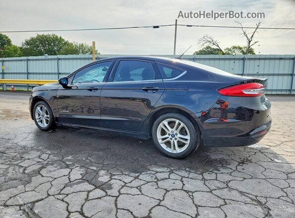 3FA6P0LU3JR197600 2018 FORD FUSION Black Rear left