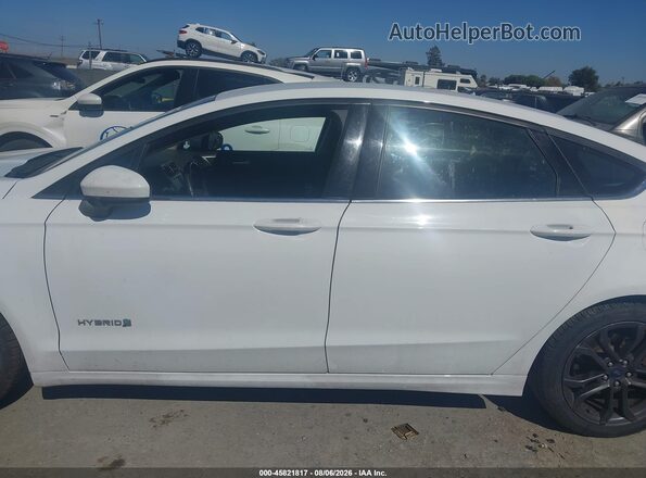3FA6P0LU3JR248495 2018 FORD FUSION HYBRID White Панорамний вид салону 360°