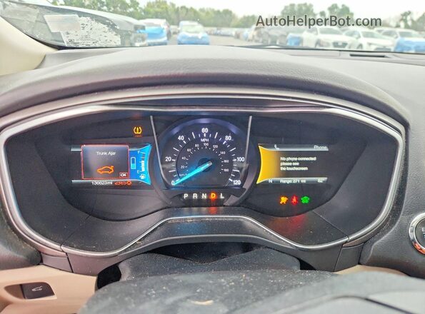 3FA6P0LU3JR250425 2018 FORD FUSION White Vista del cuadro de instrumentos