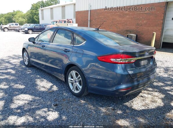 3FA6P0LU3JR261604 2018 FORD FUSION HYBRID Blue Հետևի ձախ