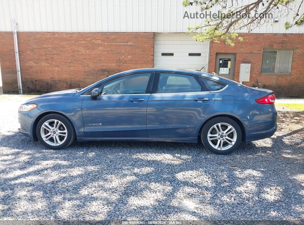 3FA6P0LU3JR261604 2018 FORD FUSION HYBRID Blue Սալոնի 360 աստիճան տեսք