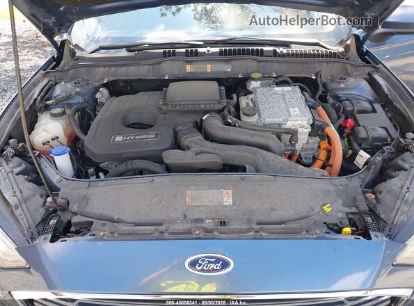3FA6P0LU3JR261604 2018 FORD FUSION HYBRID Blue Հետևի տեսք