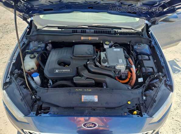 3FA6P0LU3KR113244 2019 FORD FUSION Синий Вид задней части салона