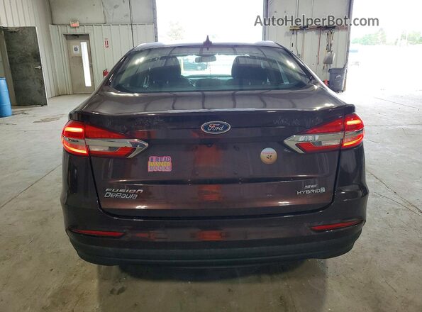 3FA6P0LU3KR157809 2019 FORD FUSION Maroon Вид ззаду
