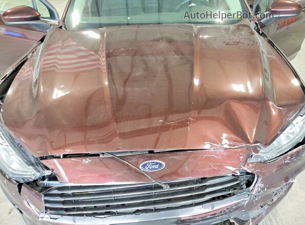 3FA6P0LU3KR157809 2019 FORD FUSION Maroon Вид задньої частини салону