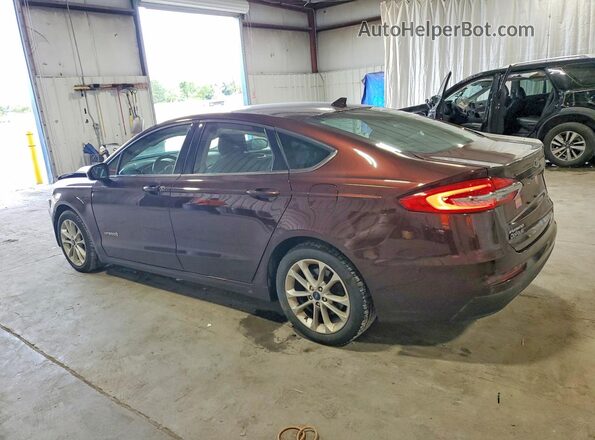 3FA6P0LU3KR157809 2019 FORD FUSION Maroon Задня ліва чверть