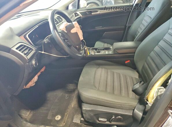 3FA6P0LU3KR157809 2019 FORD FUSION Maroon Вид салону спереду