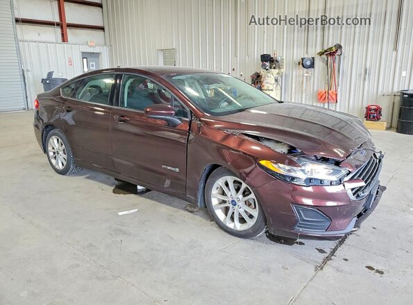 3FA6P0LU3KR157809 2019 FORD FUSION Maroon Передня права чверть
