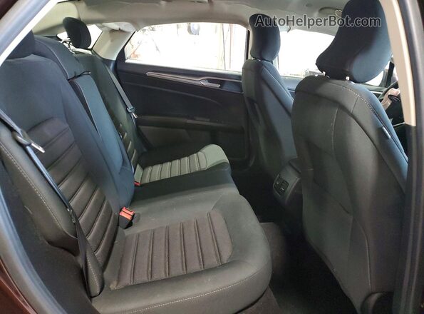3FA6P0LU3KR157809 2019 FORD FUSION Maroon Вид задніх сидінь