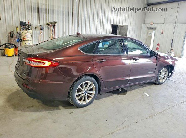 3FA6P0LU3KR157809 2019 FORD FUSION Maroon Задня права чверть