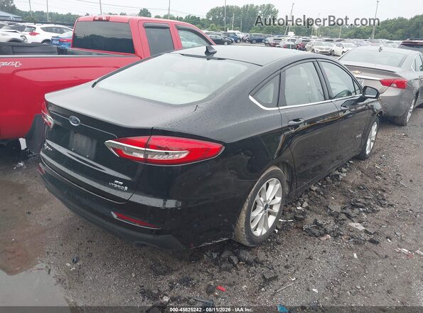 3FA6P0LU3KR165537 2019 FORD FUSION HYBRID Black Հետևի աջ