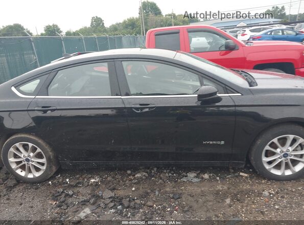 3FA6P0LU3KR165537 2019 FORD FUSION HYBRID Black Սալոնի 360 աստիճան տեսք