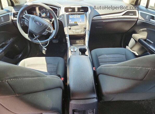 3FA6P0LU3KR212727 2019 FORD FUSION White Вид панелі приладів