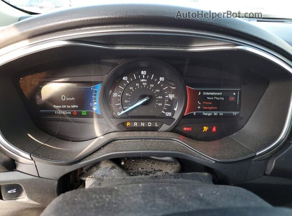 3FA6P0LU3KR235098 2019 FORD FUSION Silver Vista del cuadro de instrumentos