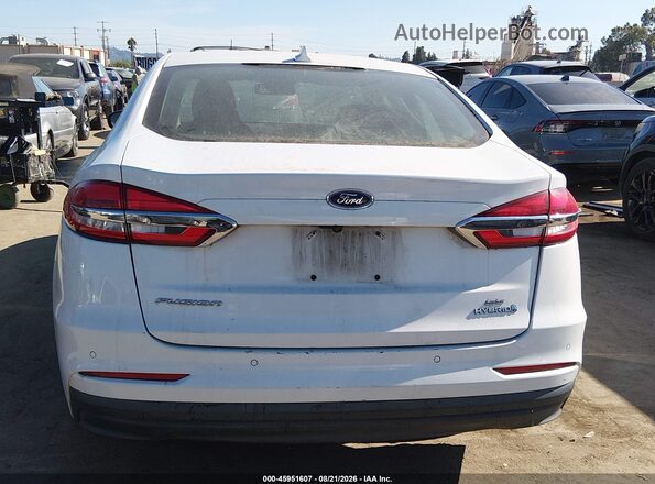 3FA6P0LU3KR261782 2019 FORD FUSION HYBRID White 
