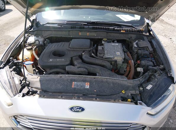 3FA6P0LU4GR127192 2016 FORD FUSION HYBRID Silver Widok z tyłu