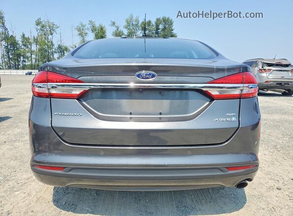 3FA6P0LU4HR105761 2017 FORD FUSION Gray Вид ззаду