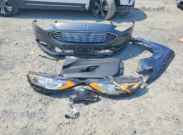 3FA6P0LU4HR105761 2017 FORD FUSION Gray Вид підкапотного простору