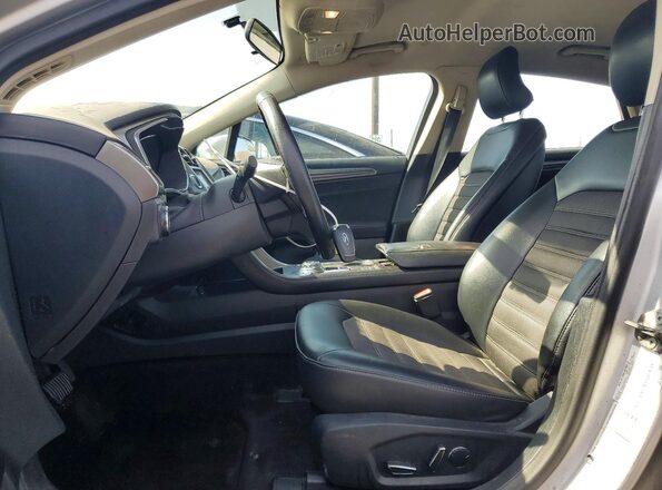 3FA6P0LU4HR165250 2017 FORD FUSION Silver წინა სალონის ხედი