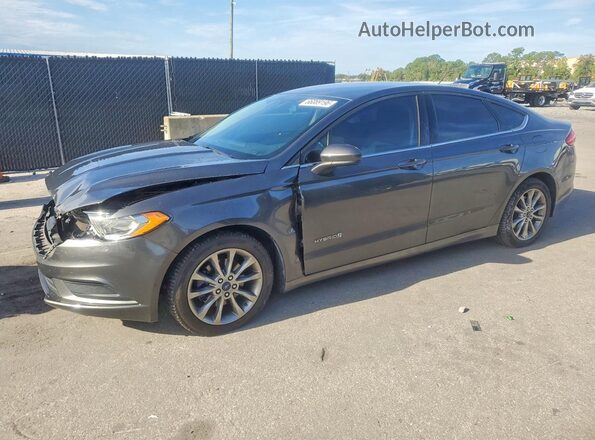 3FA6P0LU4HR240433 2017 FORD FUSION Gray უკანა მარცხენა
