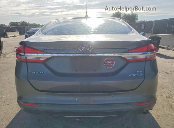 3FA6P0LU4HR240433 2017 FORD FUSION Gray წინა სალონის ხედი