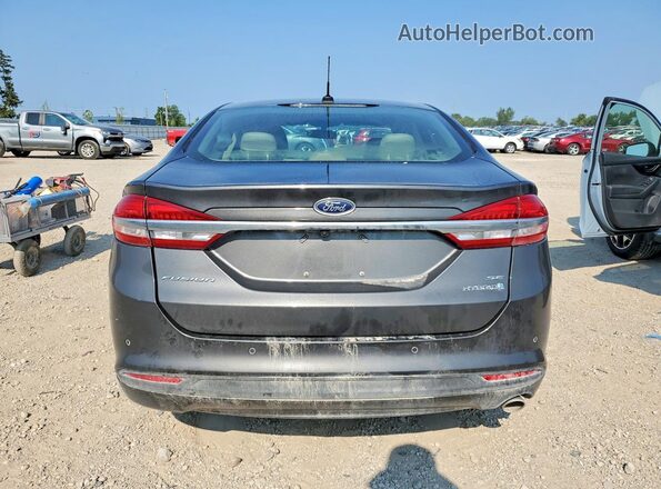 3FA6P0LU4HR402013 2017 FORD FUSION Gray Rear view