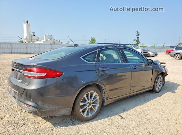 3FA6P0LU4HR402013 2017 FORD FUSION Gray Rear right