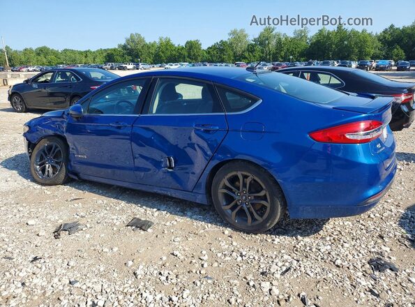 3FA6P0LU4JR128351 2018 FORD FUSION Blue Հետևի ձախ