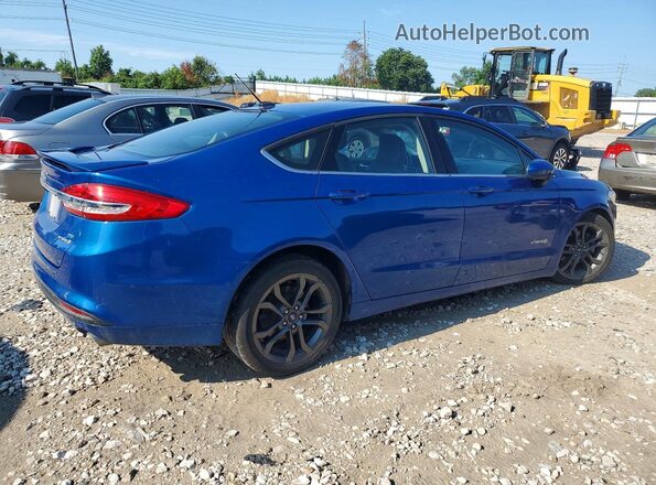 3FA6P0LU4JR128351 2018 FORD FUSION Blue Հետևի աջ