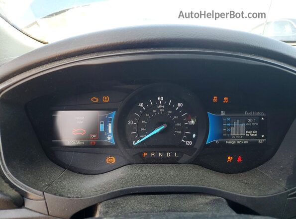 3FA6P0LU4JR128351 2018 FORD FUSION Blue Սարքավորումների վահանակի տեսք
