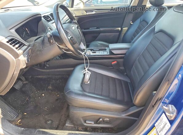 3FA6P0LU4JR128351 2018 FORD FUSION Blue Սալոնի դիմացի տեսք