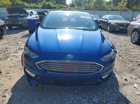 3FA6P0LU4JR128351 2018 FORD FUSION Blue Դիմացի տեսք