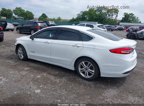 3FA6P0LU4JR152519 2018 FORD FUSION HYBRID Белый Задняя левая четверть