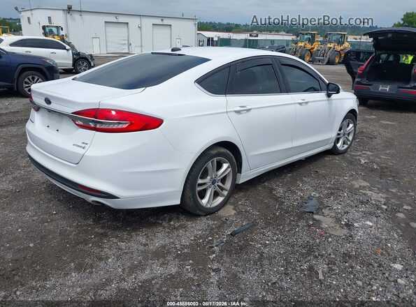 3FA6P0LU4JR152519 2018 FORD FUSION HYBRID Белый Задняя правая четверть