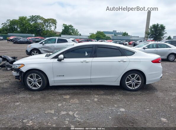 3FA6P0LU4JR152519 2018 FORD FUSION HYBRID Белый Вид задней части салона