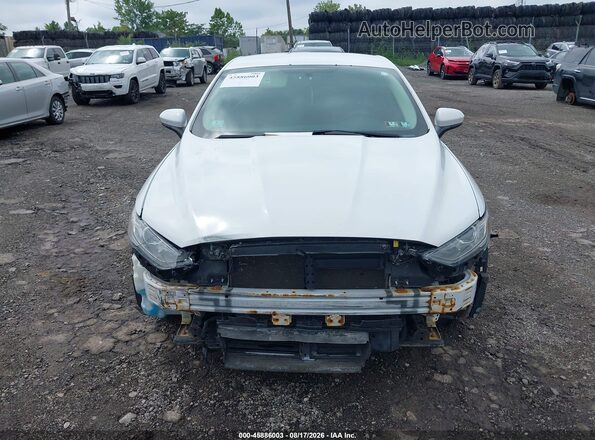 3FA6P0LU4JR152519 2018 FORD FUSION HYBRID Белый Вид панели приборов