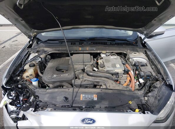 3FA6P0LU4JR170311 2018 FORD FUSION HYBRID Silver Vista trasera