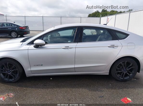 3FA6P0LU4JR170311 2018 FORD FUSION HYBRID Silver Vista interior de 360 grados