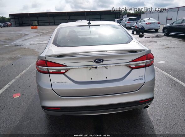 3FA6P0LU4JR170311 2018 FORD FUSION HYBRID Silver 