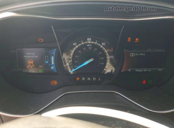 3FA6P0LU4JR171541 2018 FORD FUSION White Vista del cuadro de instrumentos