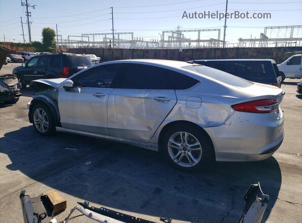 3FA6P0LU4JR173256 2018 FORD FUSION Silver Հետևի ձախ