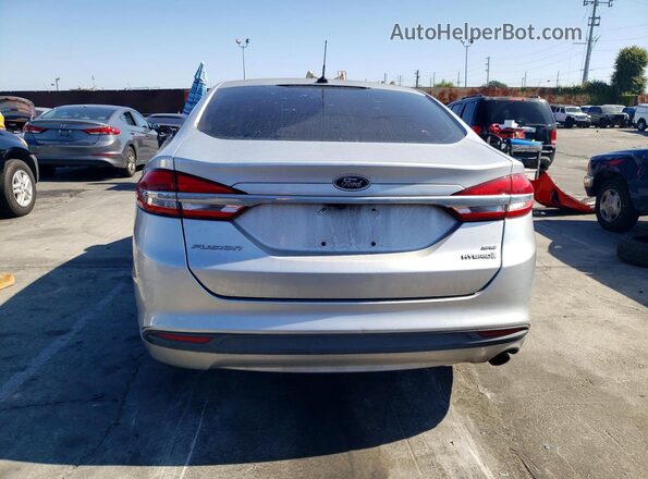 3FA6P0LU4JR173256 2018 FORD FUSION Silver Հետևի տեսք