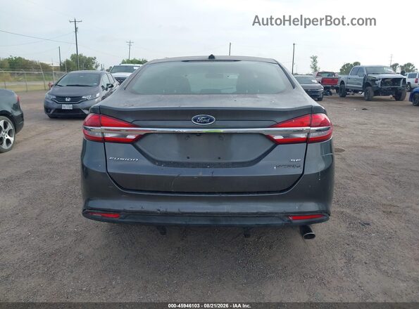 3FA6P0LU4JR226134 2018 FORD FUSION HYBRID Gray 