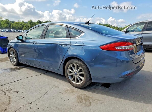 3FA6P0LU4JR275883 2018 FORD FUSION Blue Rear left