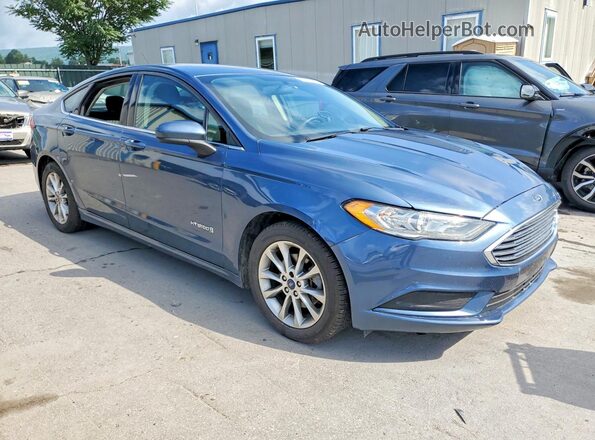 3FA6P0LU4JR275883 2018 FORD FUSION Blue Front right