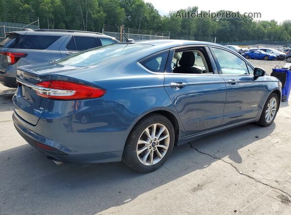 3FA6P0LU4JR275883 2018 FORD FUSION Blue Rear right