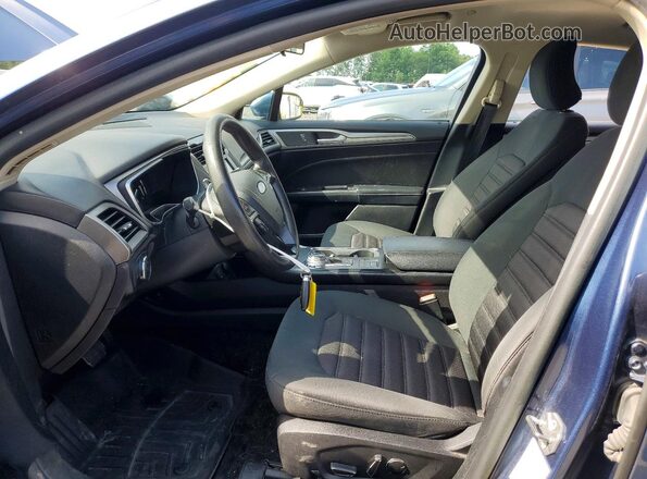 3FA6P0LU4JR275883 2018 FORD FUSION Blue Front interior view