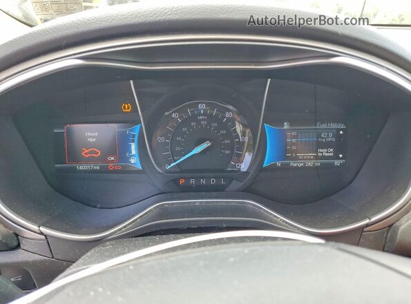 3FA6P0LU4JR275883 2018 FORD FUSION Blue Instrument cluster view