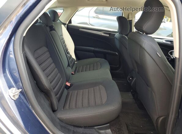 3FA6P0LU4JR275883 2018 FORD FUSION Blue Rear seats view
